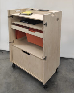 Photo d'un caisson conçu sur mesure et réalisé à la CNC